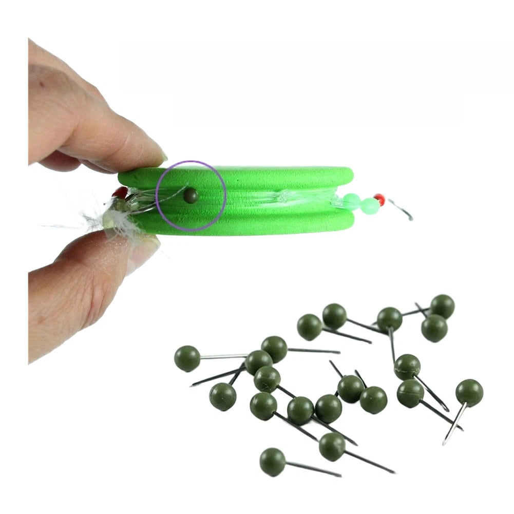 10X Fishing Hook Fixing Needles 12mm Positioning Pins for Carp