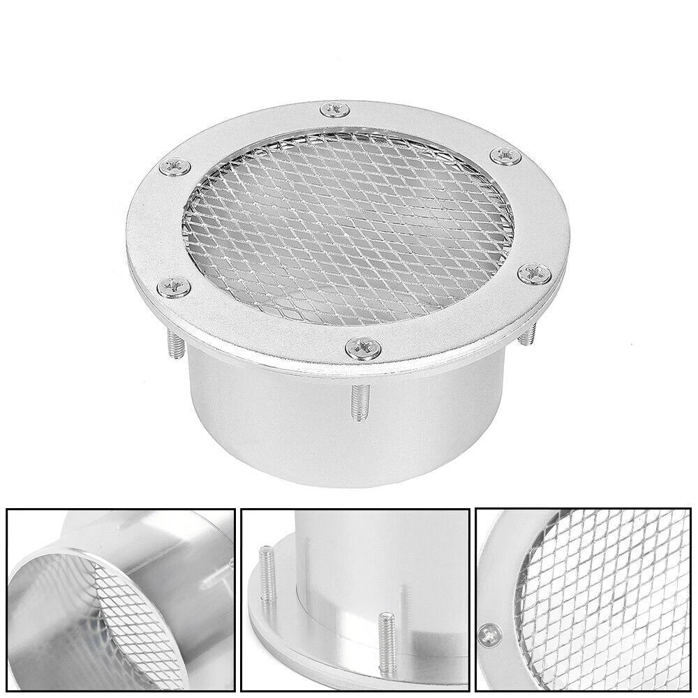 Universal Car Racing Air Duct Grill Bumper Vent Cold Air Intake Cover Kit