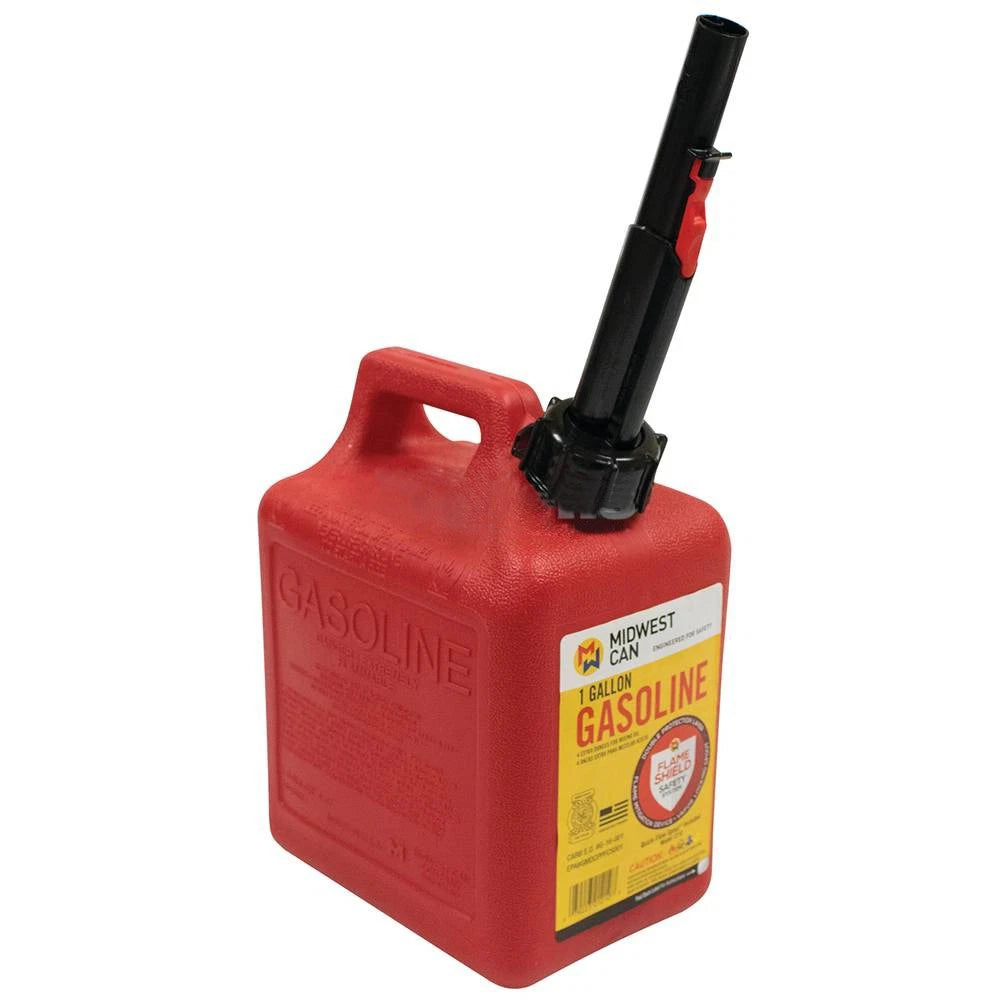 1 Gallon Plastic Gasoline Fuel Can - Part Number 765-518