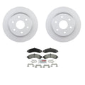 Bosch Rear Disc Brake Rotors & Semi-Met Brake Pads Kit for Escalade Sierra 1500 (2007–2014)