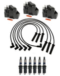 Ignition Wires & Coils Set of 3 with 6 Spark Plugs for Chevy Buick Pontiac