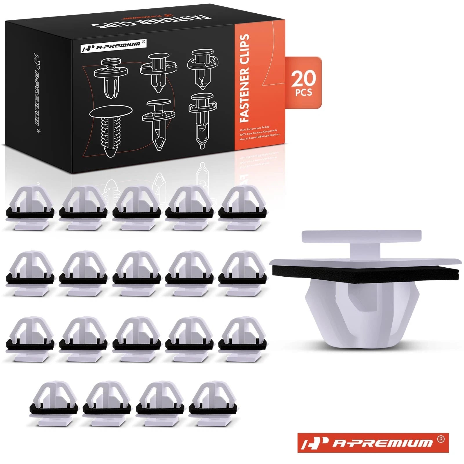 20x Nylon Moulding Clips with Sealer for Hyundai Kia 