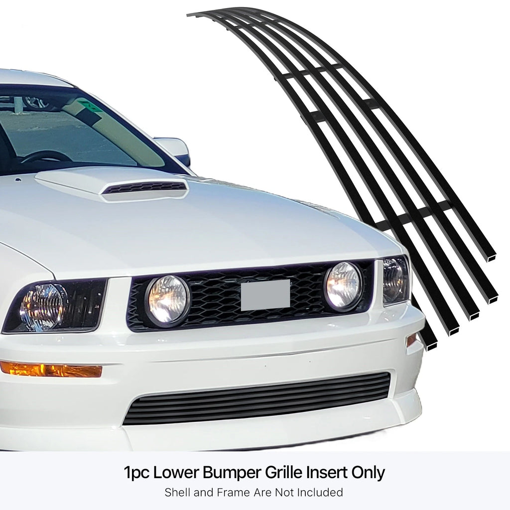 Stainless Black Billet Grille Insert for Ford Mustang GT (2005-2009)