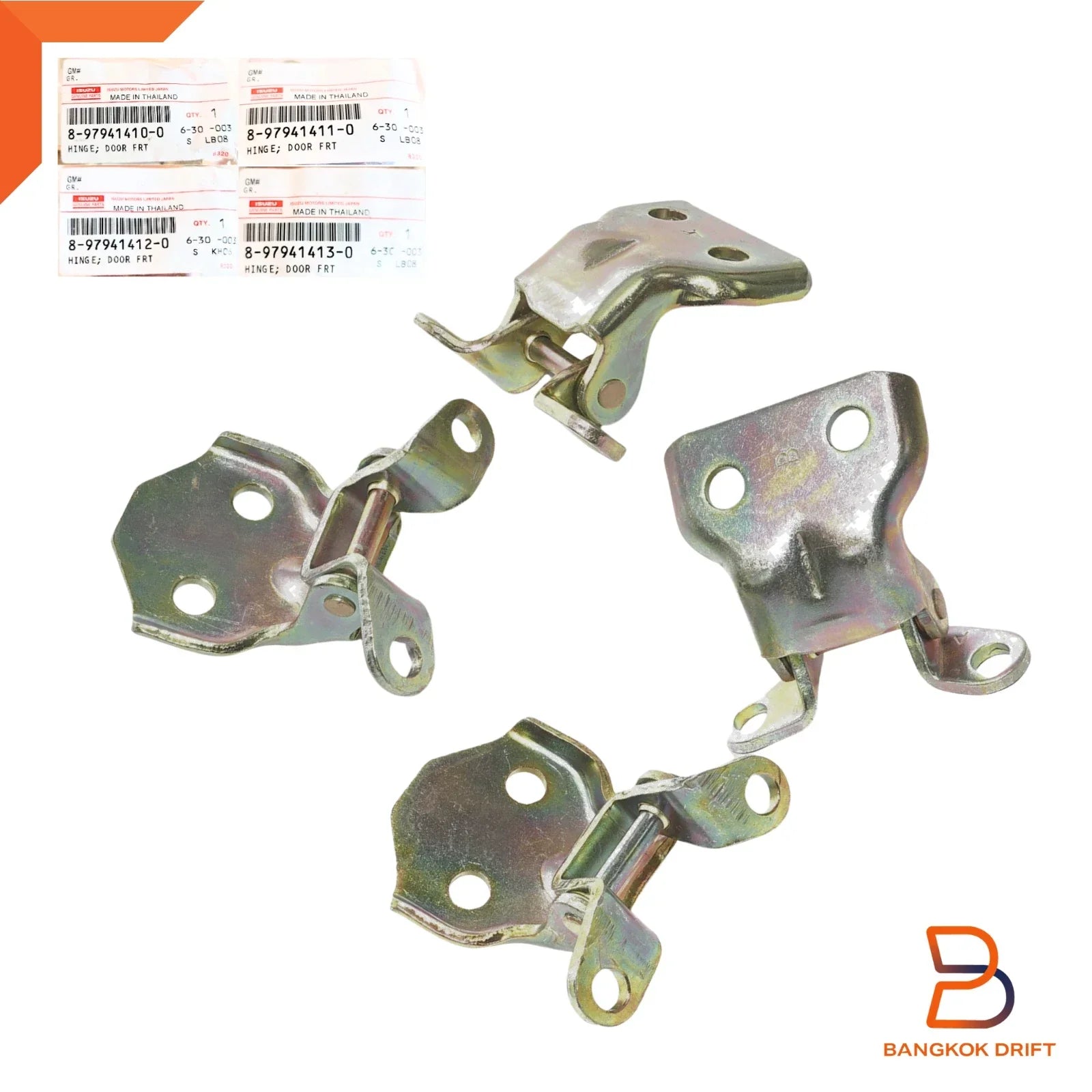 4 PC Front Door Hinges for Isuzu Holden Rodeo Ute (7/88-2/03)