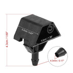 2pcs Windshield Wiper Washer Nozzle for Nissan Qashqai J10 (2007–2013) 28932-JD000