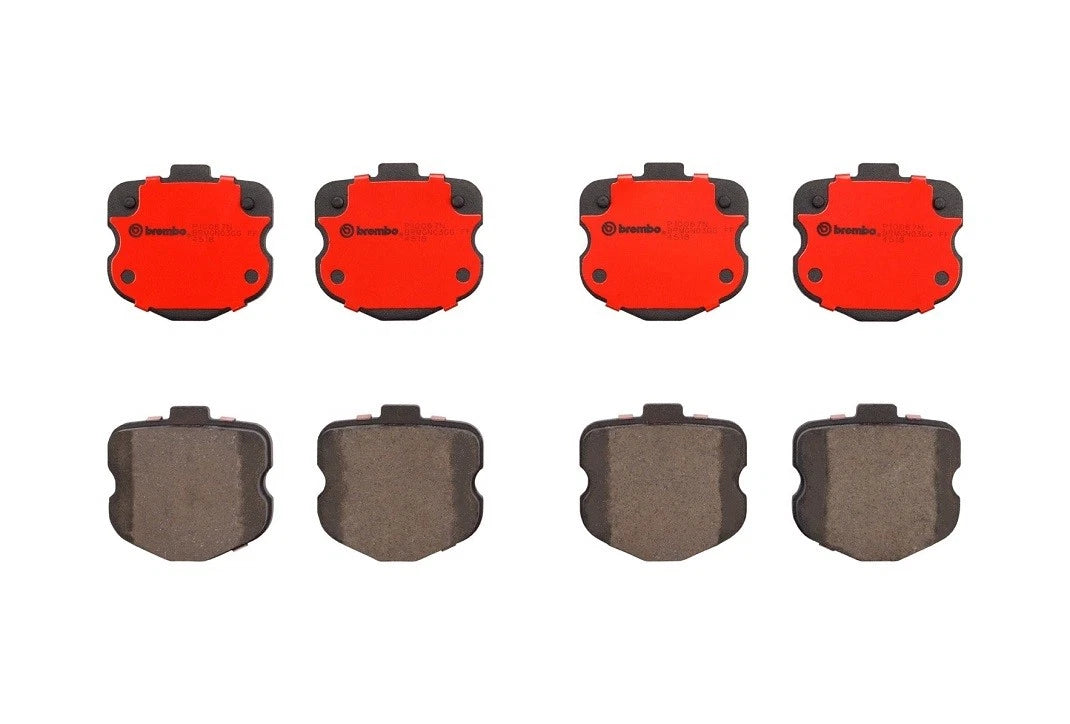 Set of 4 Brembo Rear NAO Ceramic Brake Pads for Chevy Corvette Z06 (2001–2004)