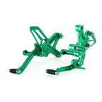 Green Rear Sets Footpegs for Kawasaki Ninja ZX-25R (2020–2021)