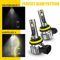 2X AUXITO H18 LED Headlight Kit for Low Beam Bulbs (6500K, 40000LM)