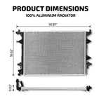 Aluminum Radiator for Volkswagen Jetta (2013–2016), Passat (2012–2015)
