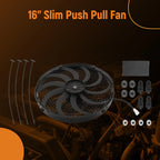 16" Cooling Fan Assembly for Universal Fit (3000CFM, 120W, 10 Blade)