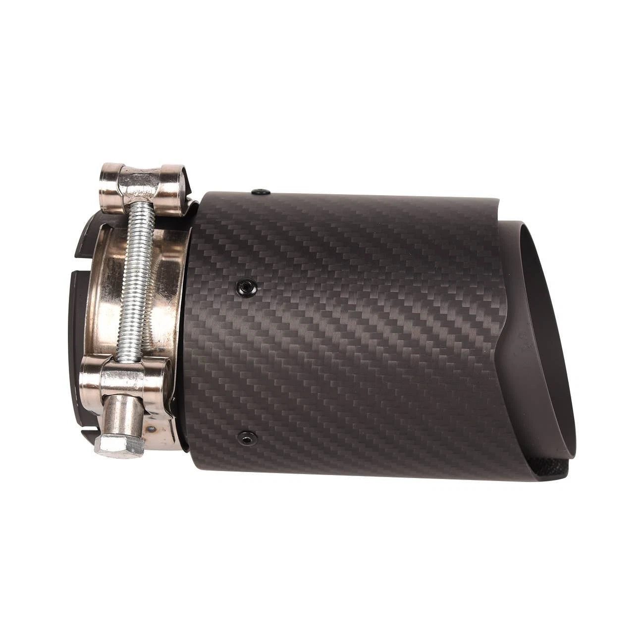 Exhaust Muffler Tip for Universal Fit (70mm In, 89mm Out, Carbon Fiber)