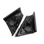 2 Pcs Mesh Black Tweeter Trumpet Dustproof Cover for BMW 5 Series (2010)