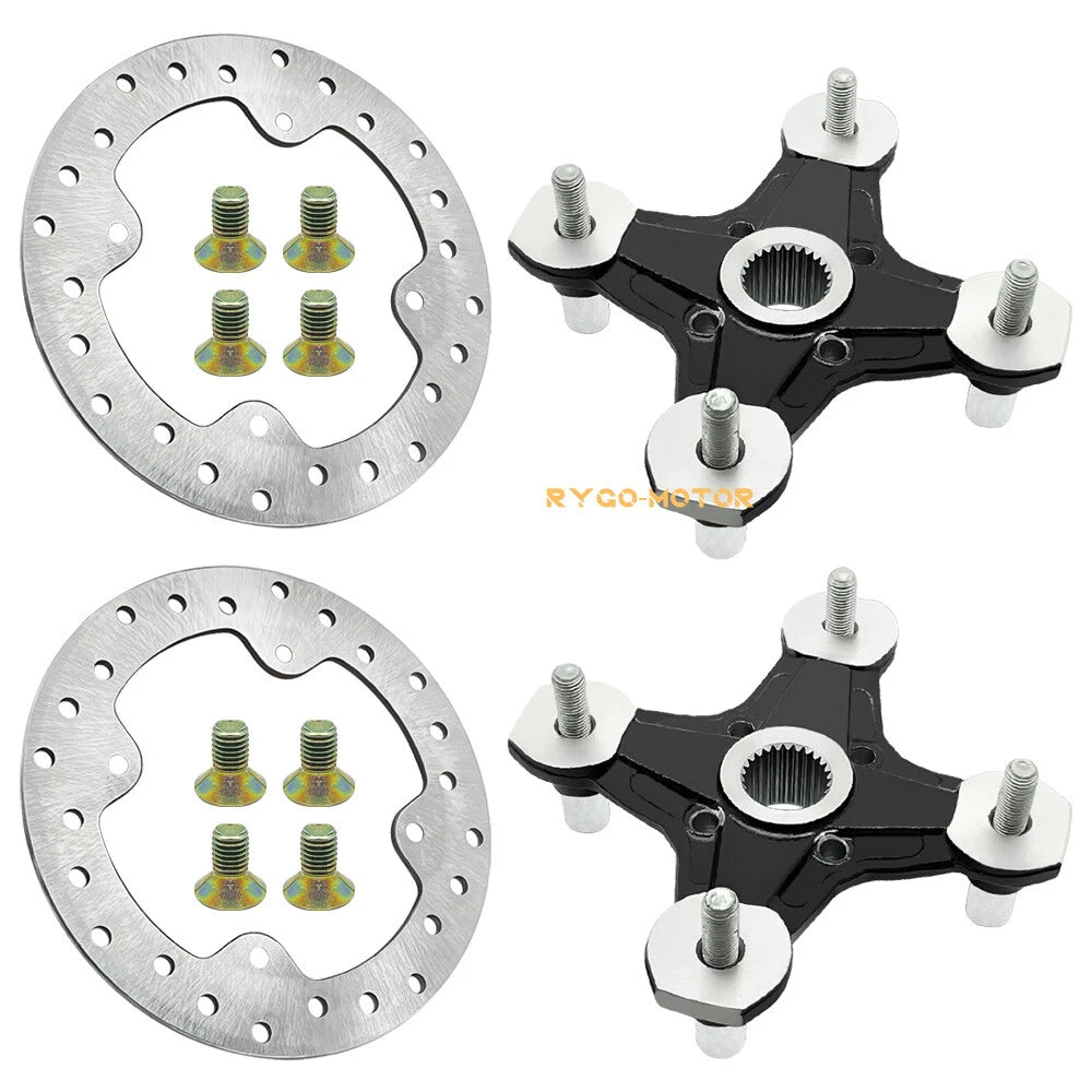 2X Front/Rear Wheel Hub & Brake Rotor for Can-Am (705501716, 705501900, 250300642)