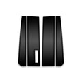 4pc Carbon Fiber Pillar Post Covers w/Keypad for 2017-23 Ford Super Duty Reg Cab