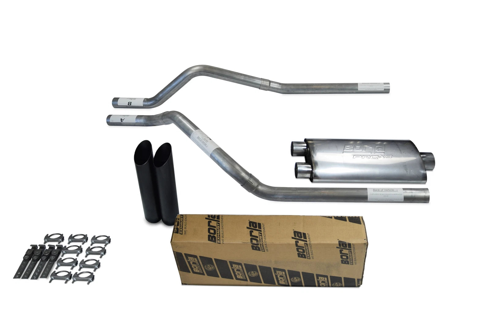 Dual Exhaust Kit for Chevy Blazer (2000–2004) Borla Pro XS Black Tip