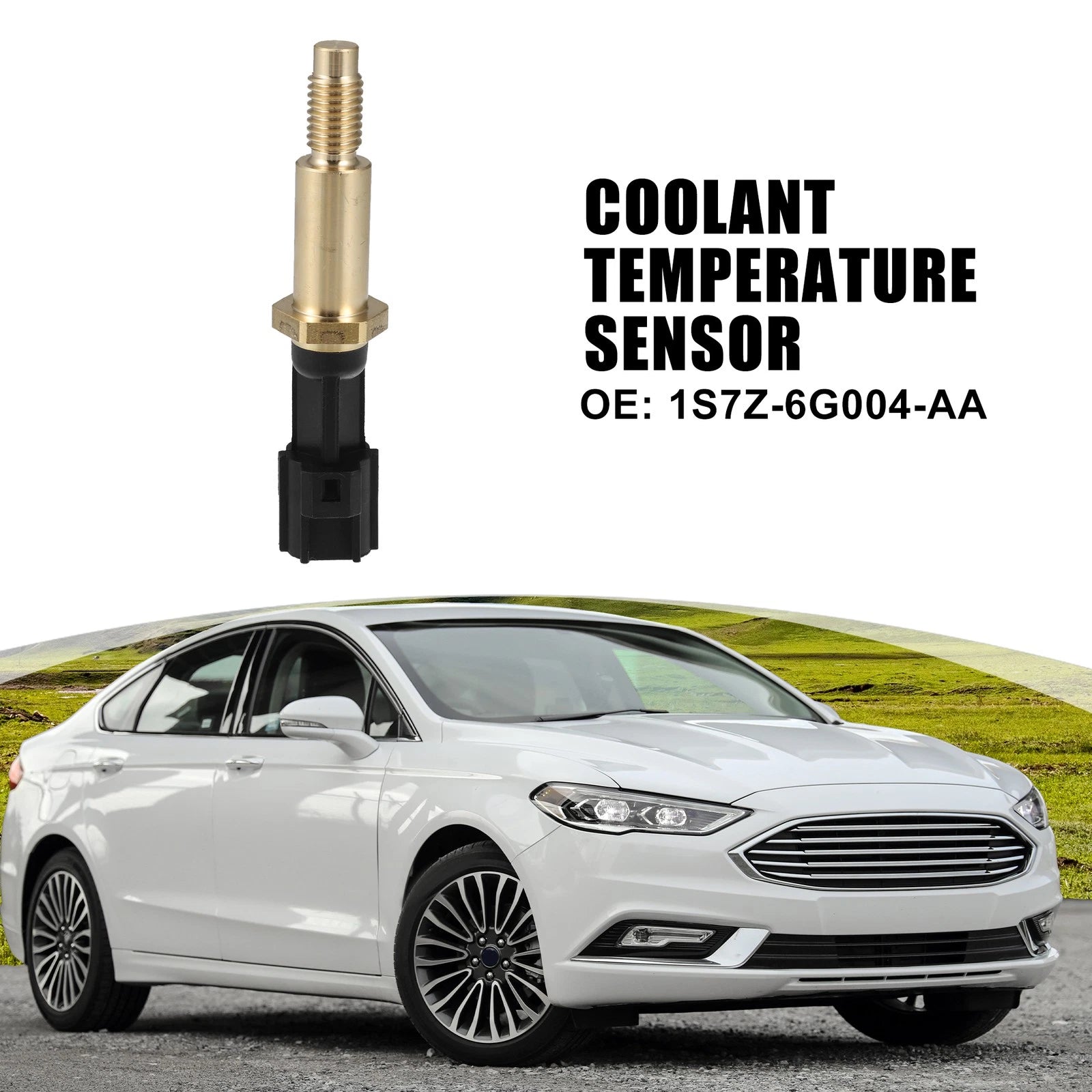 Car Coolant Temperature Sensor for Ford Fusion (2006–2012) No.8S4Z-6G004-A/7L5Z-6G004-A
