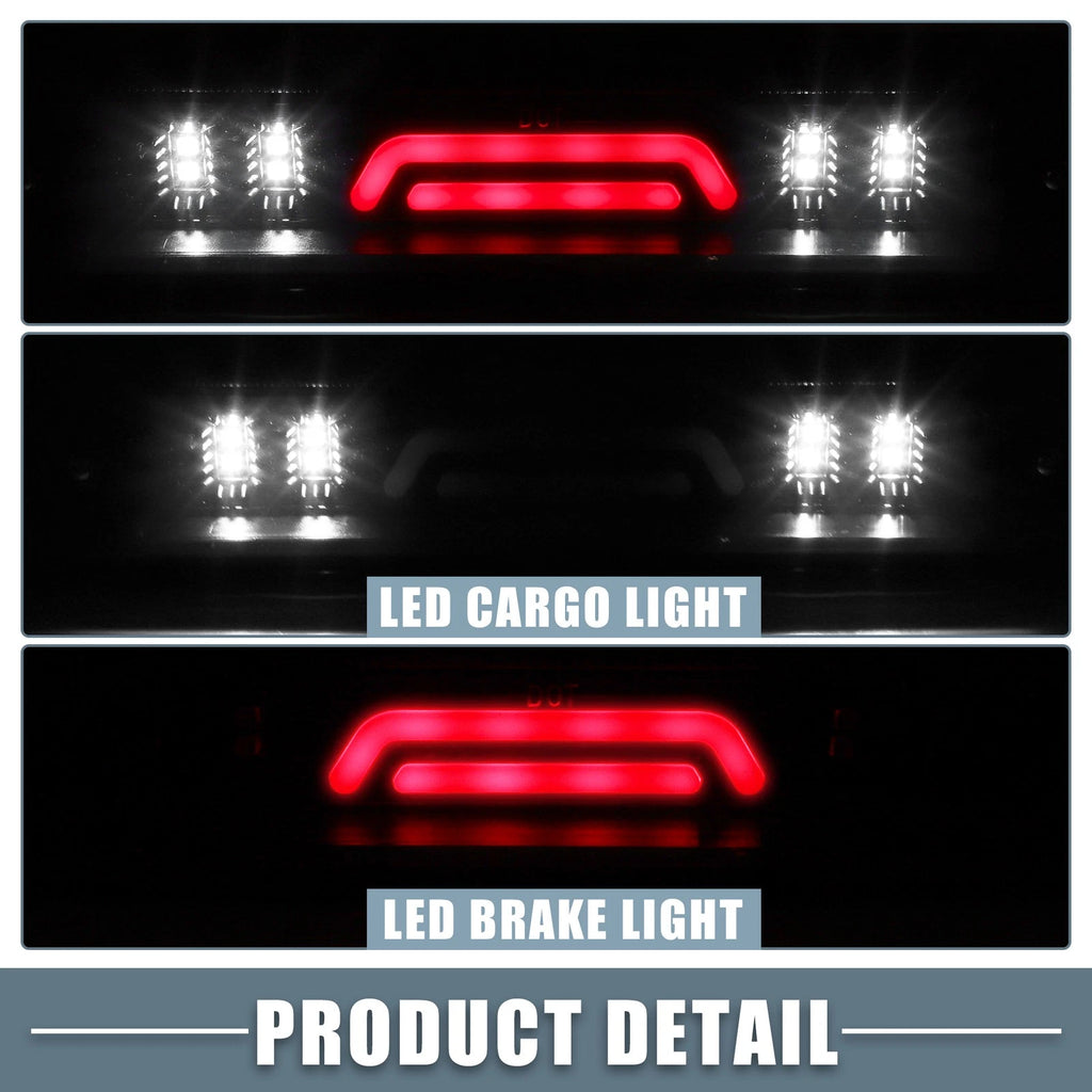 High Mount Stop Light AL3Z13A613E for Ford F-150 (2015–2020) Black Smoked Lens
