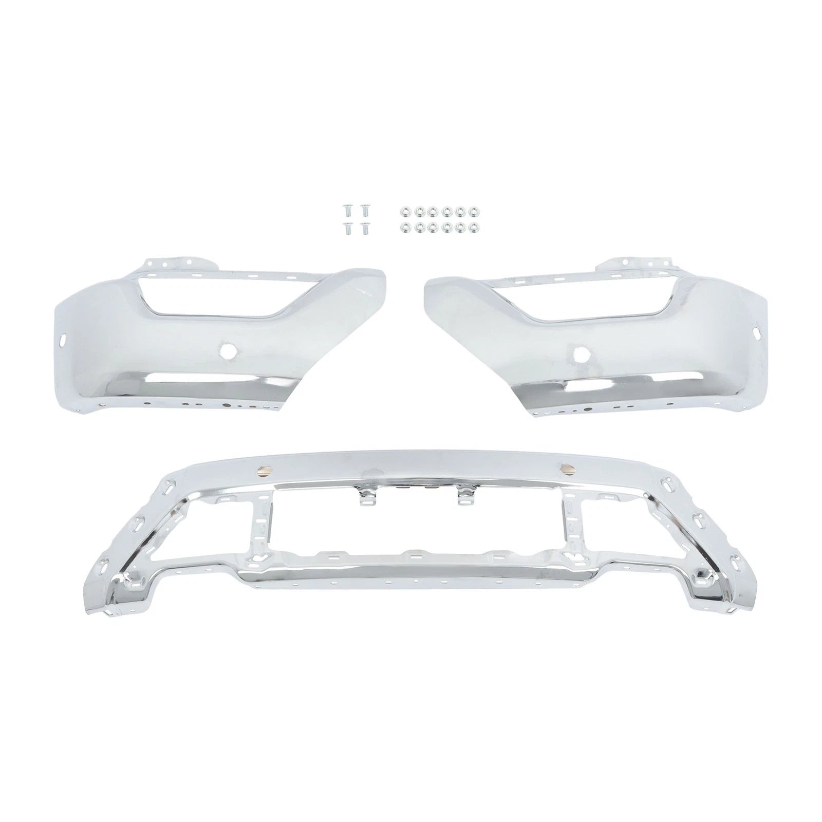 Chrome Split Bumper Face Bar for Ford F-150 (2021–2023)