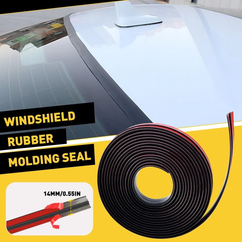 Windshield Rubber Molding Seal Trim for Universal Applications (20ft)