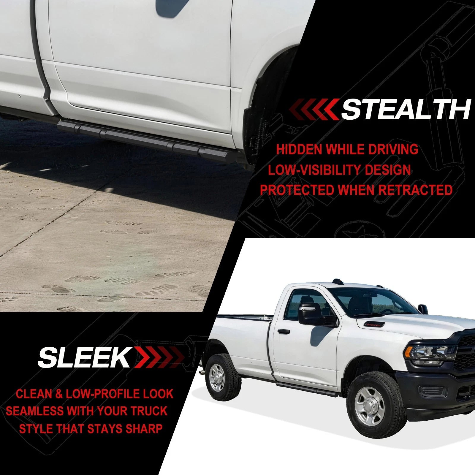 Running Boards for Dodge Ram 1500 (2009-2018)