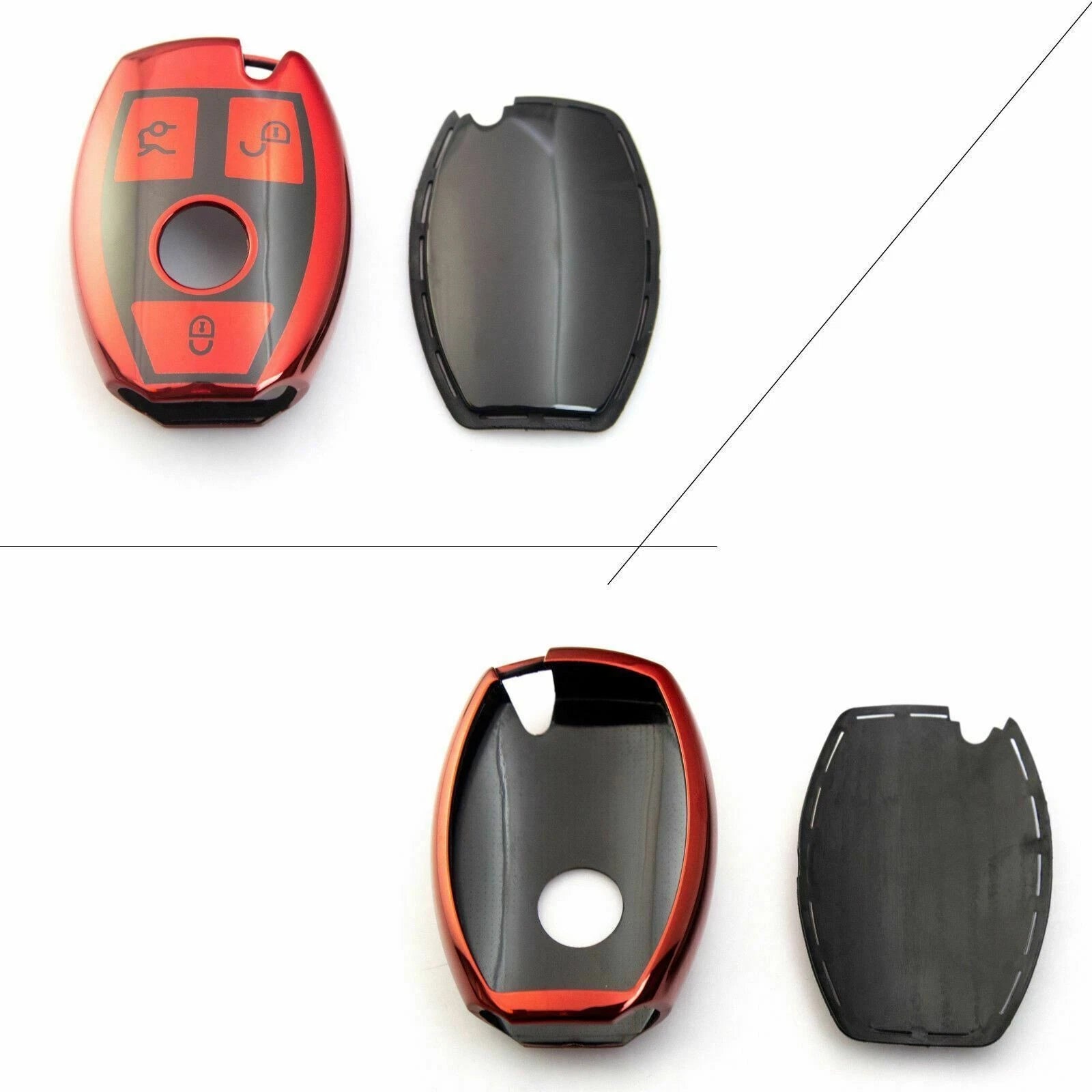 Smart Key Fob Shell for Mercedes-Benz A B C E S M CLS CLK (2014–2021)