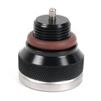 M20x1.5 Oil Temperature Gauge Filler Cap for Motorcycle (0-200°C) Black