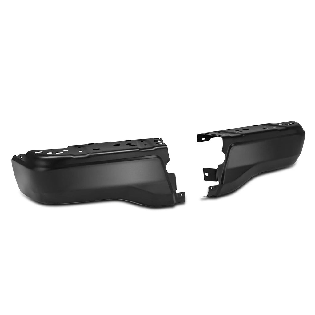 Steel Rear Bumper End Caps for Ford Ranger (2019–2023) - Black