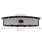 Front Upper Grille for Infiniti Q70 Q70L (2015–2019) Chrome with Camera Hole