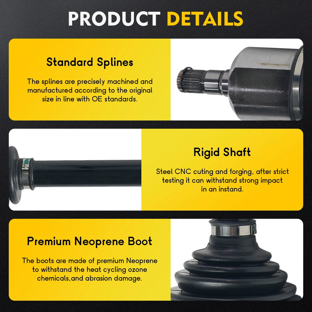 Front Driver Side CV Axle Shaft Assembly for Audi Q3 (2015–2018)