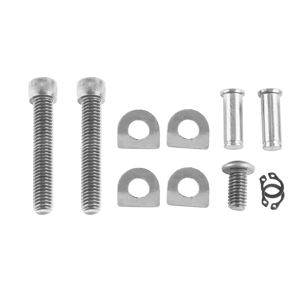 Chrome Passenger Foot Pegs Mount Clevis Kit for Harley Softail Slim (2012–2017)