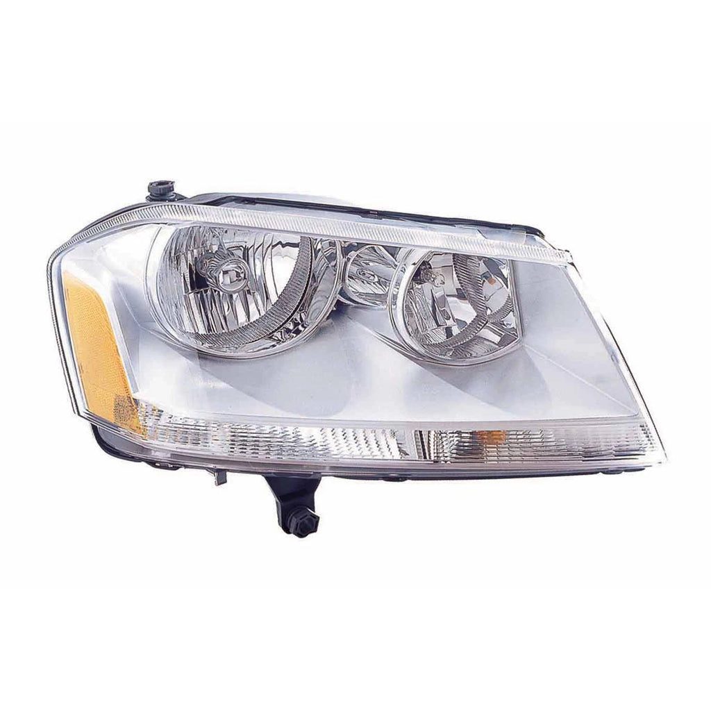Replacement Passenger Side Head Light Assembly w/Chrome Bezel