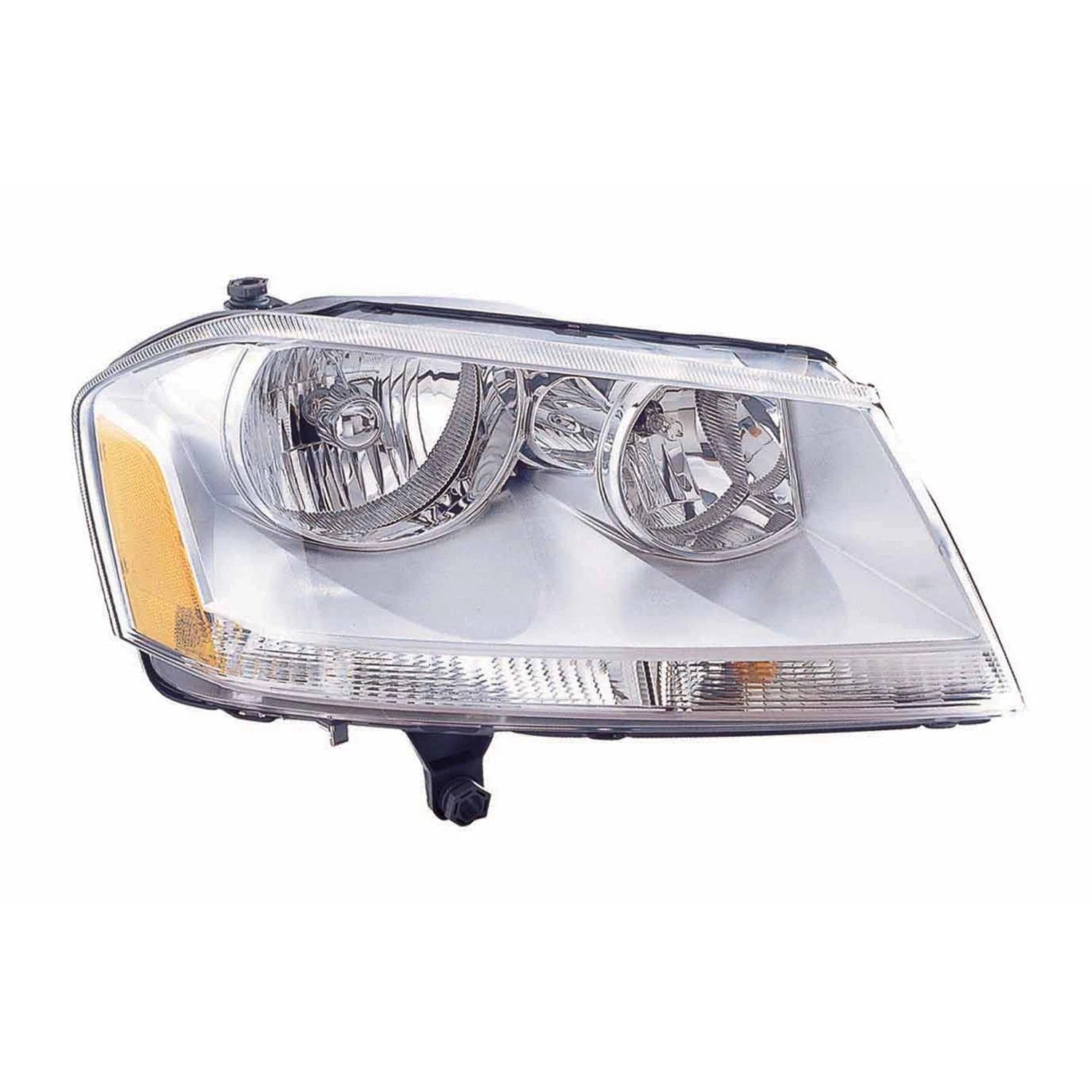 Replacement Passenger Side Head Light Assembly w/Chrome Bezel