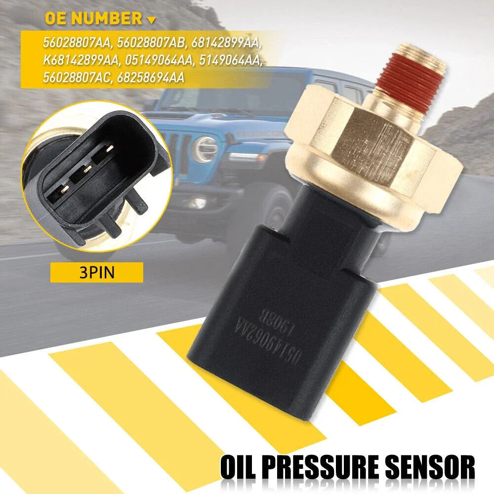 Engine Oil Pressure Sender Switch Sensor for Jeep Dodge Chrysler 3.6L (2011-2023)