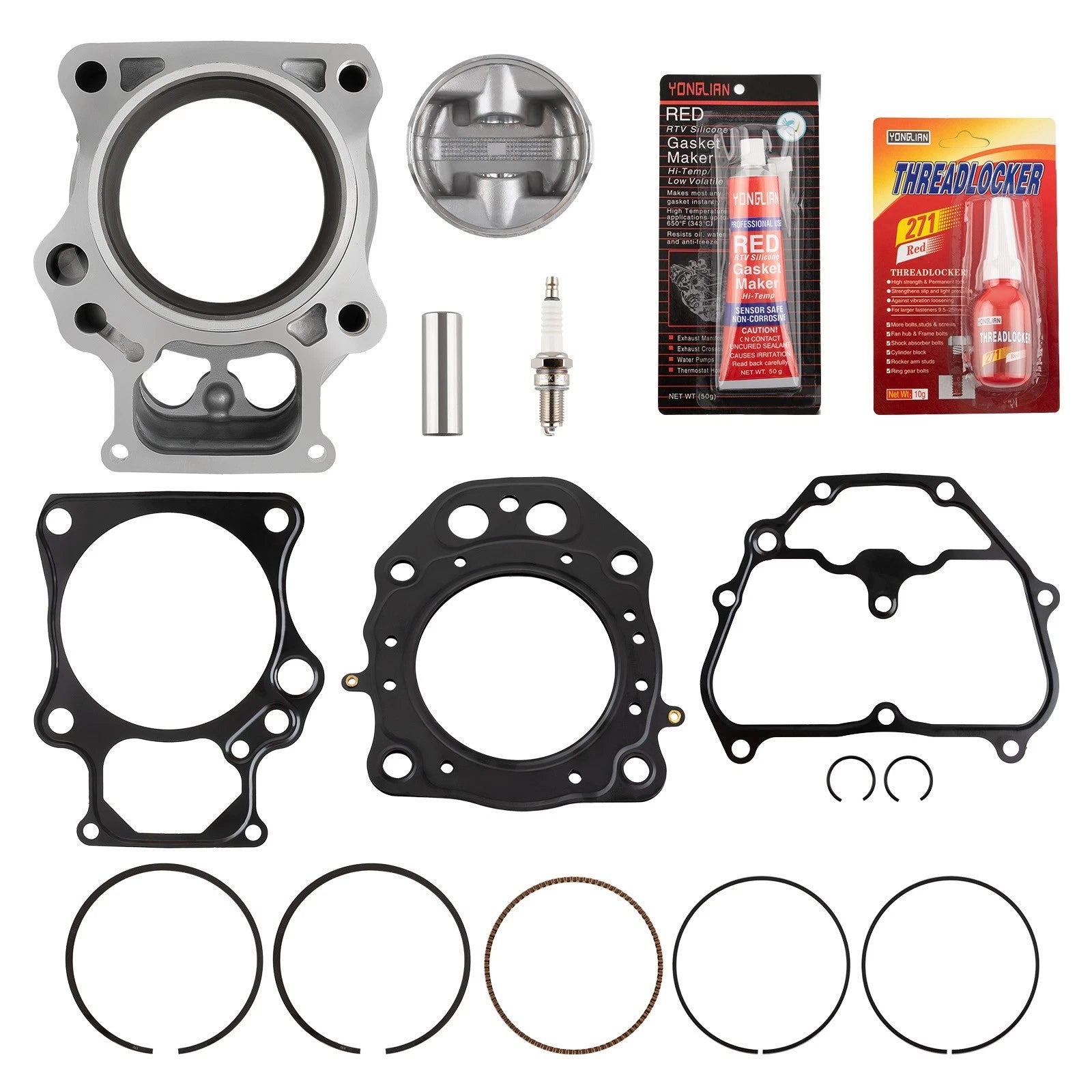 Cylinder Piston Kit Top End Set for Honda TRX420 Rancher (2007–2018) 12100-HP7-A00