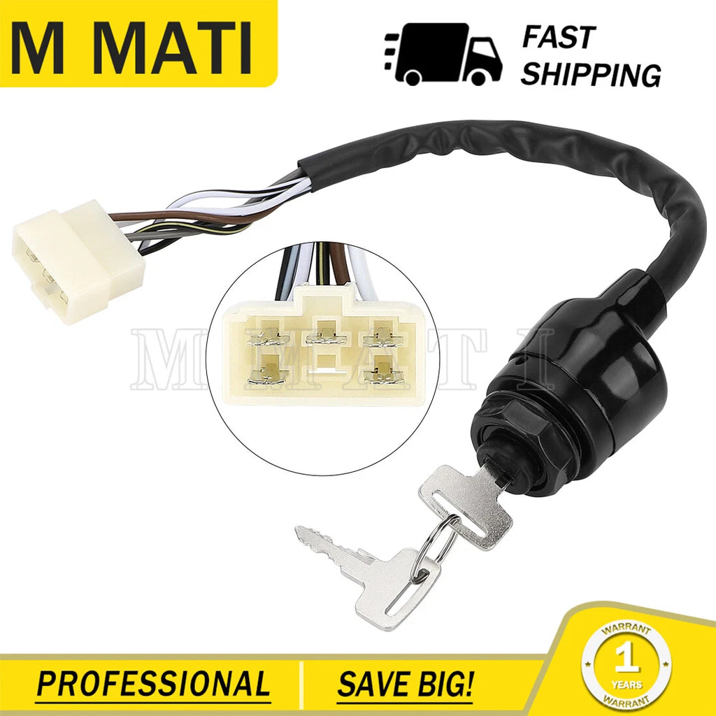 Ignition Key Switch for Kawasaki Mule 600 KAF400 (2005–2016)