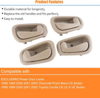 Interior Door Handle Gray for Toyota Corolla (1998-2002)