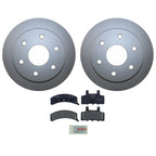 Front Brake Kit 295mm Disc Rotors & Bosch Semi-Met Pads for Cadillac Chevy GMC