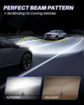 9005 HB3 LED Headlight Bulbs Kit for High/Low Beam (6500K, 5800LM)