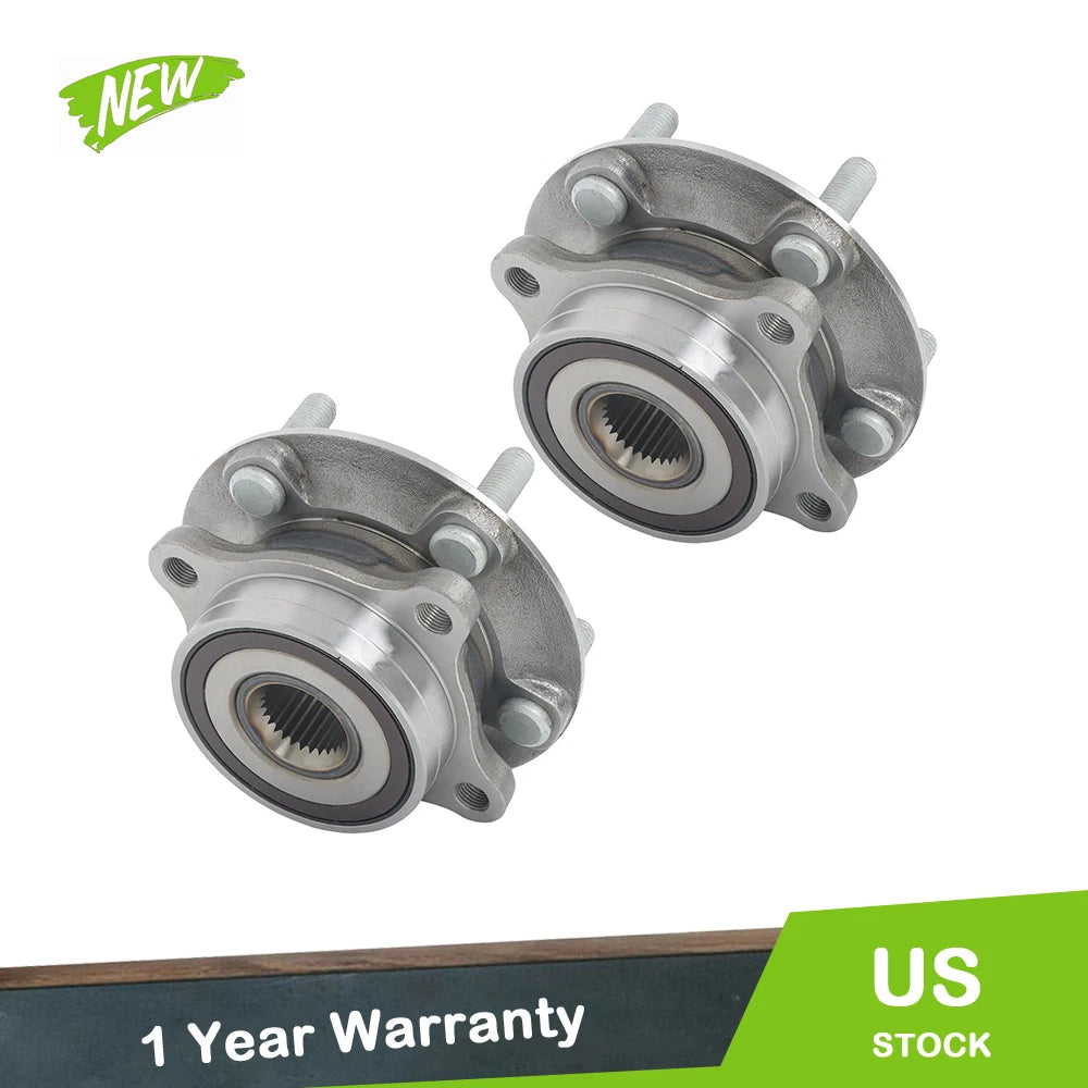 2Pcs Wheel Hub Bearings Assembly for Mitsubishi Lancer (2008–2015) AWD
