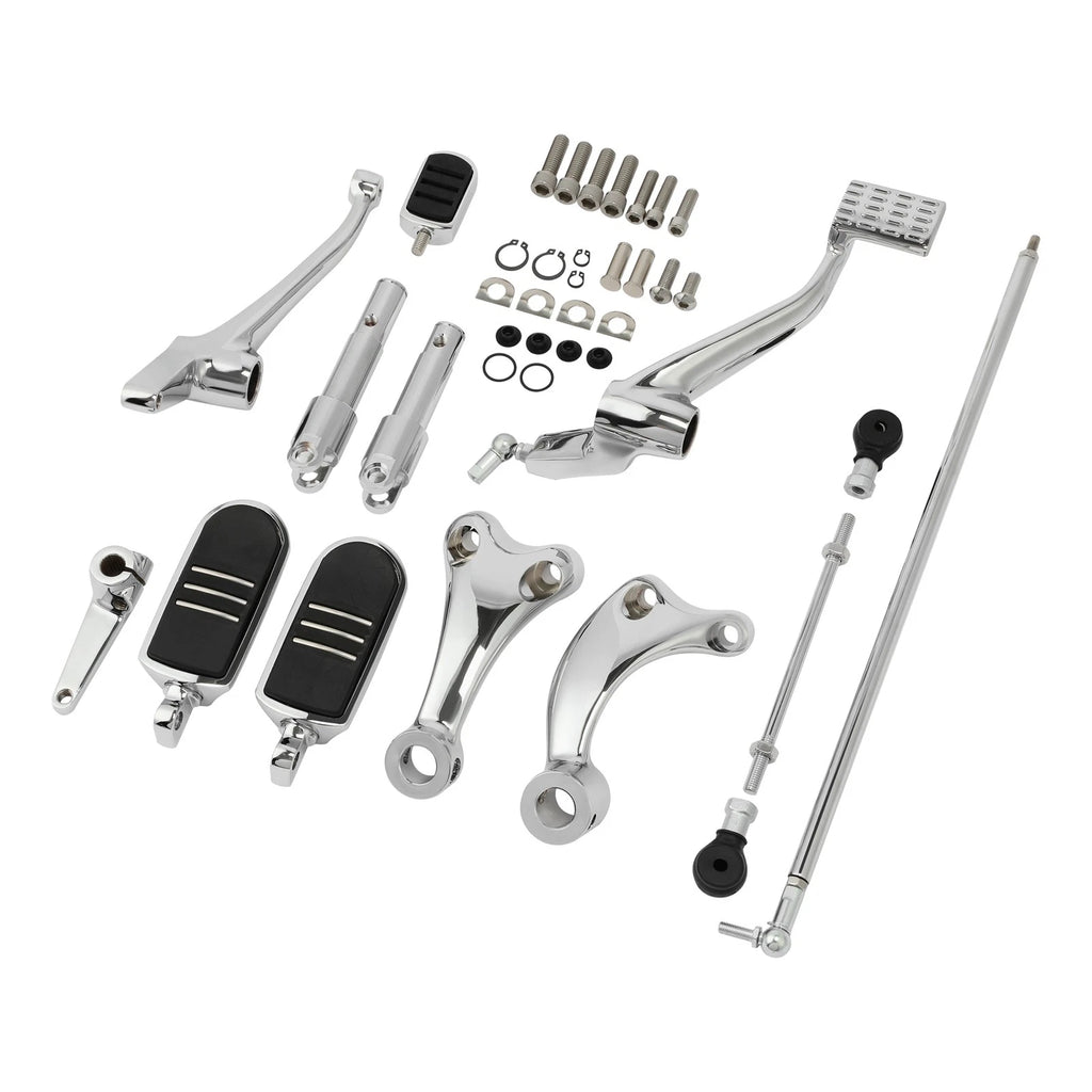 Foot Pegs Forward Control Kit for Harley Sportster XL 883 1200 (2004–2013) Chrome