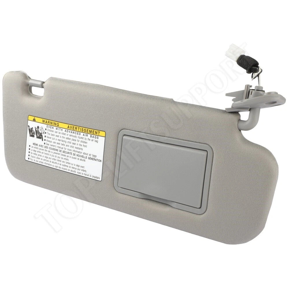 Sun Visor for Hyundai Sonata (2006–2008) Gray with Lighted Feature