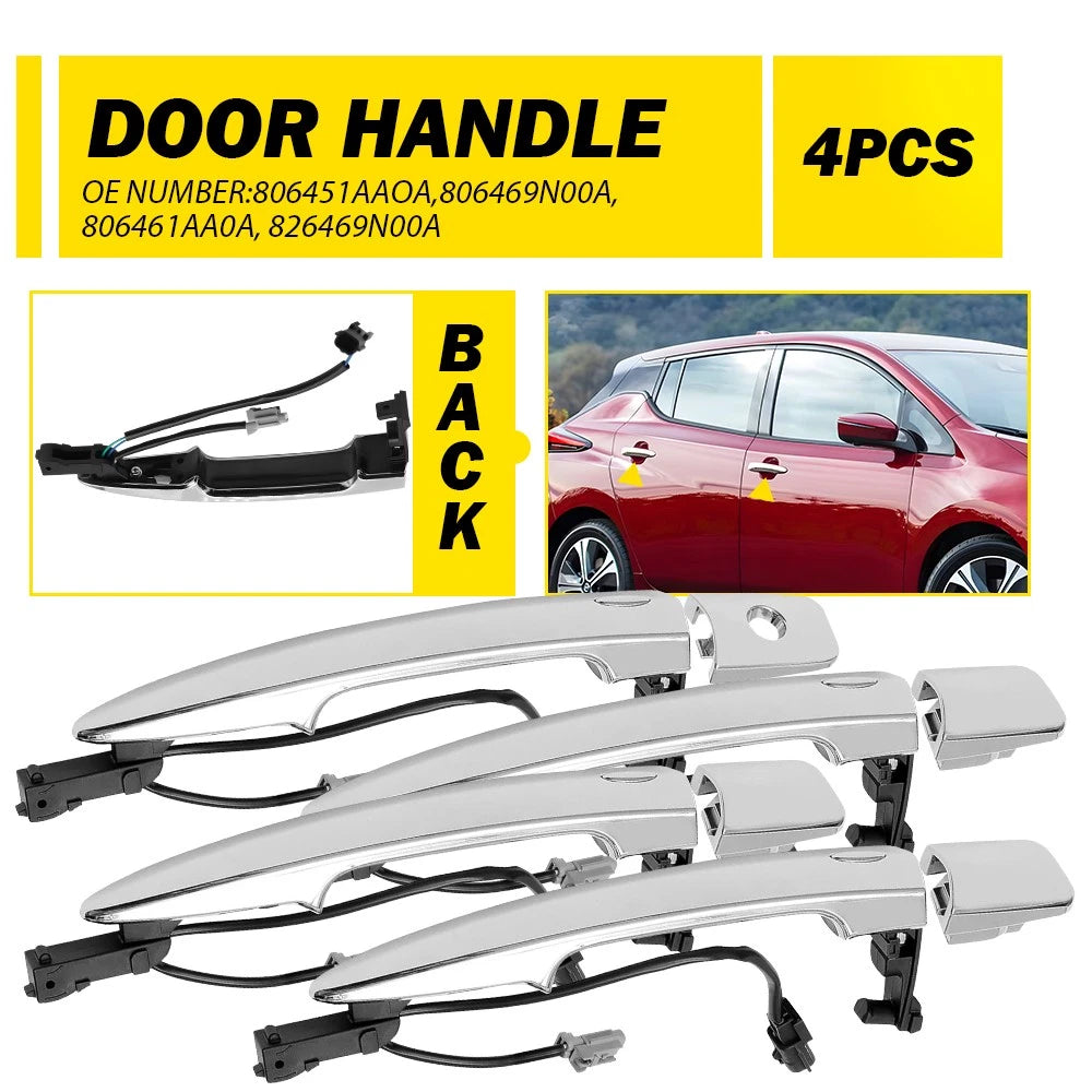 Front Driver Passenger Side Door Handle for Nissan Sentra (2013–2018)
