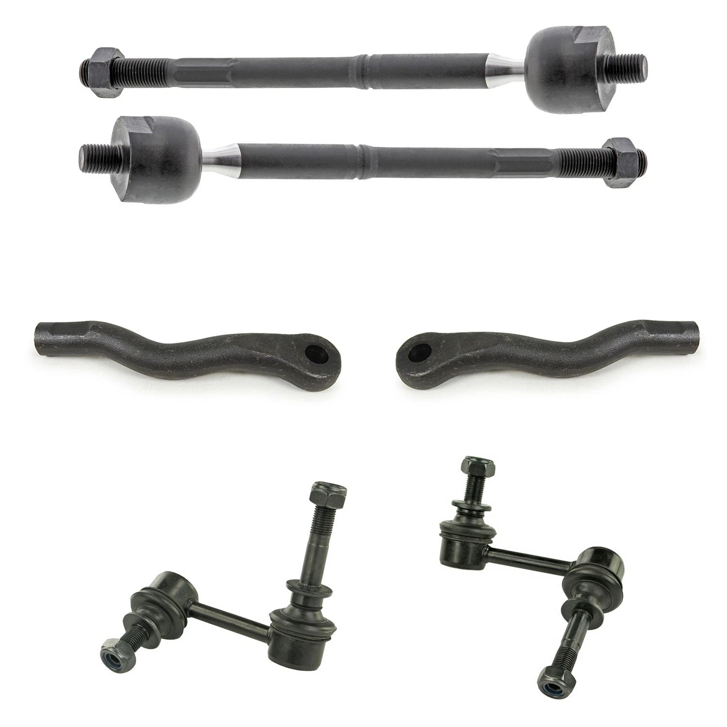 Set of 4 Mevotech Supreme Tie Rod Ends & Sway Bar Links for GS430 (2001–2005)