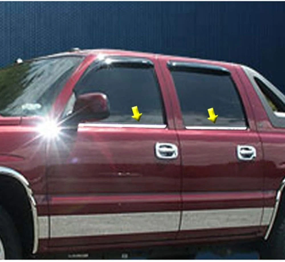 Luxury Stainless Steel Window Sill Trim Kit for Chevy Suburban 2000–2006