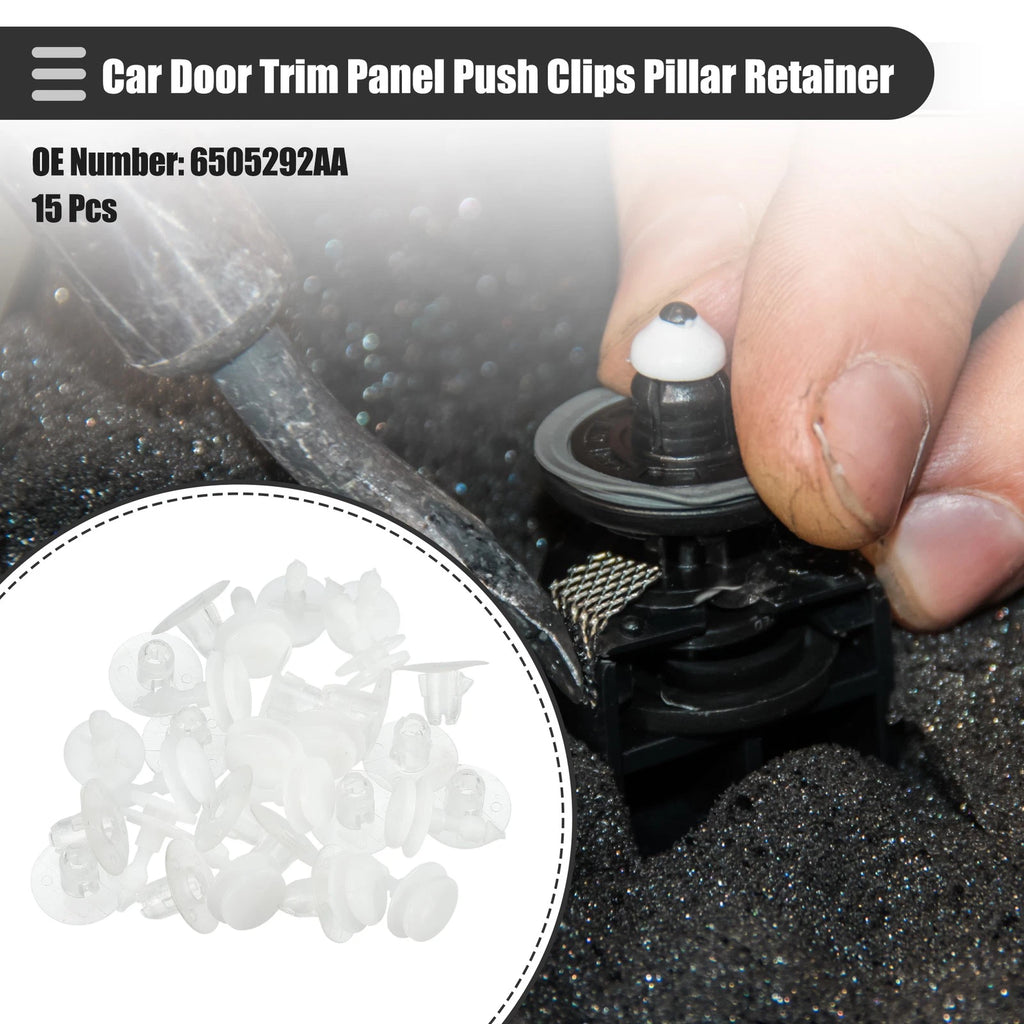 15 Pcs Door Trim Panel Push Clips for Dodge (No. 6505292AA)