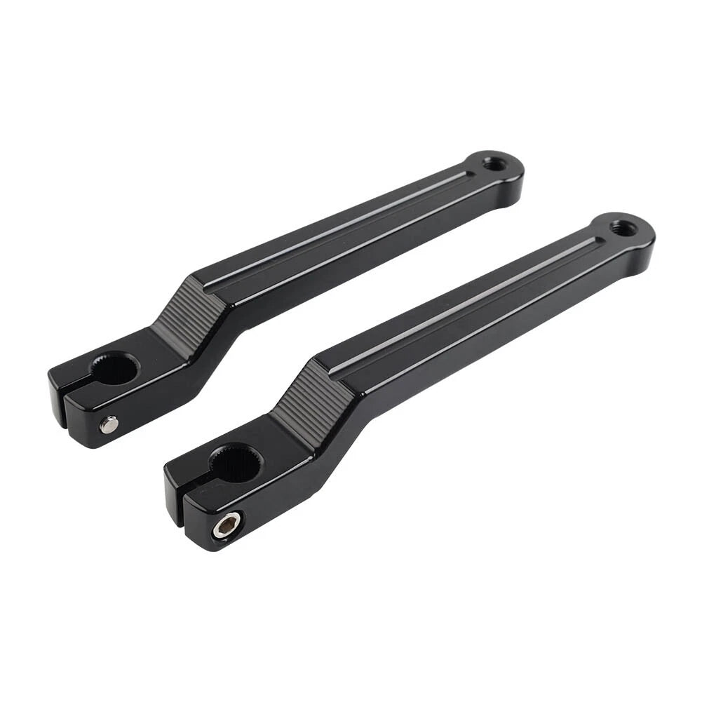 1 Pair of Glossy Black Heel & Toe Gear Shift Levers for Harley Softail (2018–2023)
