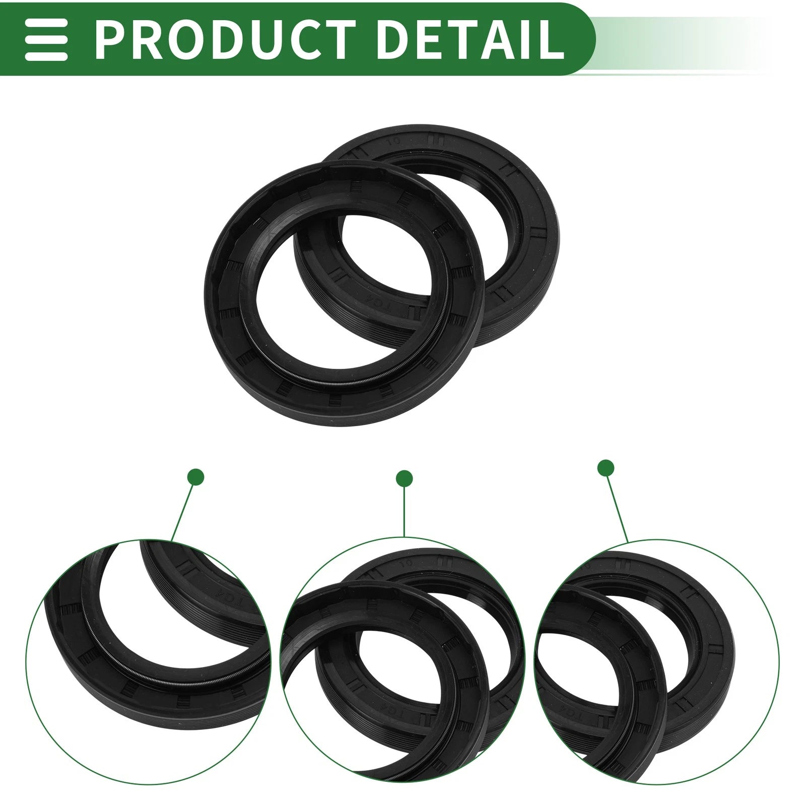 Oil Seal for Rotary Shaft (48x72x10mm) NBR Rubber High Pressure
