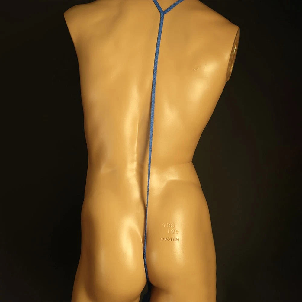 Men's See-through Mesh Panties with Raised Pocket - Comfortable Fit