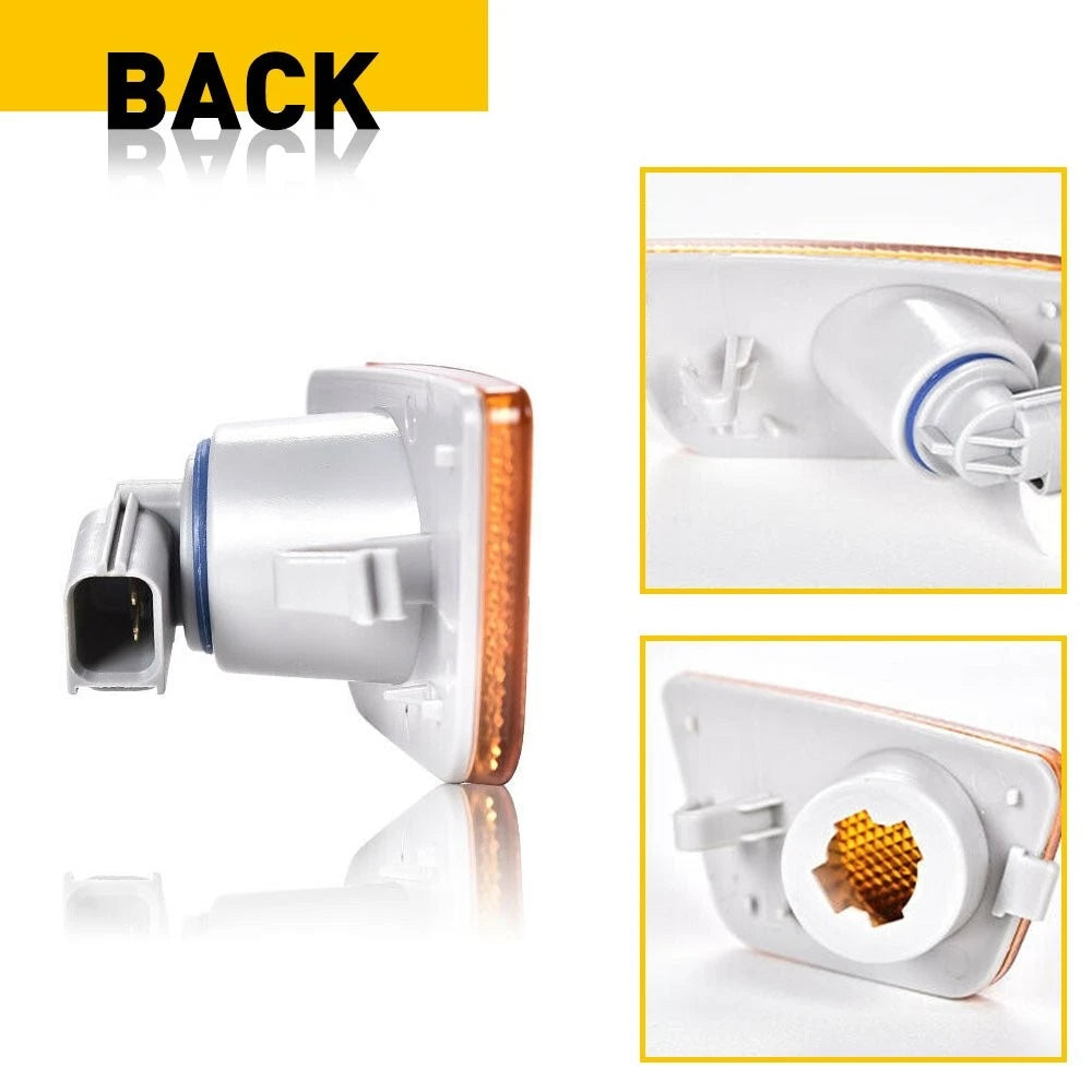 Set of 2 Amber Side Marker Light Assembly for Chevrolet Cruze (2011–2016)