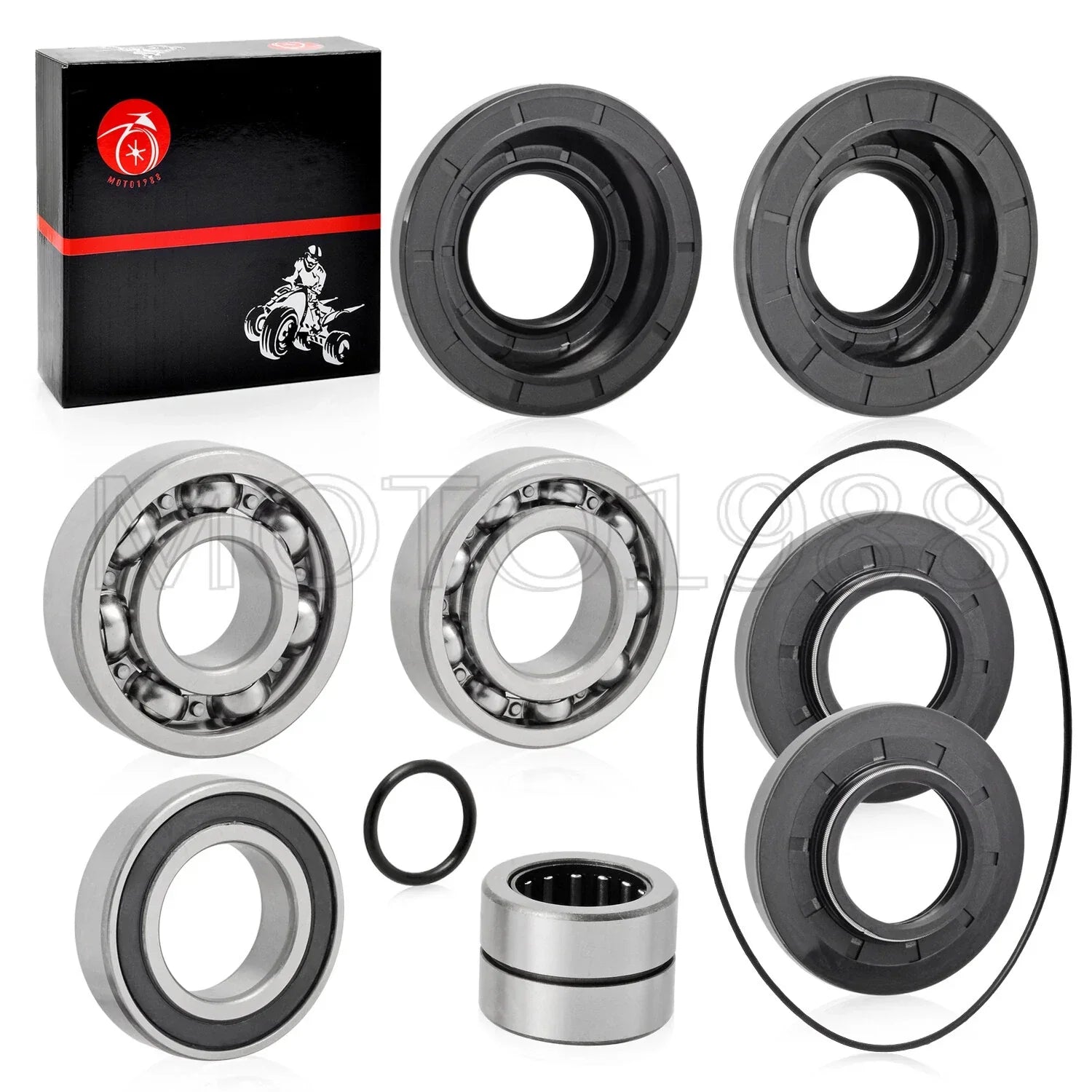 Rear Diff Bearing Seal Kit O-Ring for Honda Rincon 650 TRX650 (2003–2005)